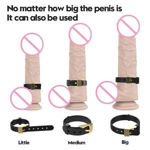Produk Seks S-hande Cincin Penis Silikon Dapat Disesuaikan Berbagai Ukuran Tipe Sabuk SM Cincin Penis Penghambat Sperma Mainan Seks untuk Pria - Product Image 6