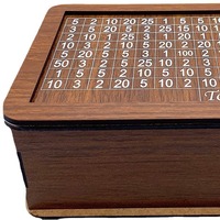 Tirelire en bois personnalisée avec motif numérique-Tirelire d'épargne fantaisie pour décoration intérieure et cadeau
