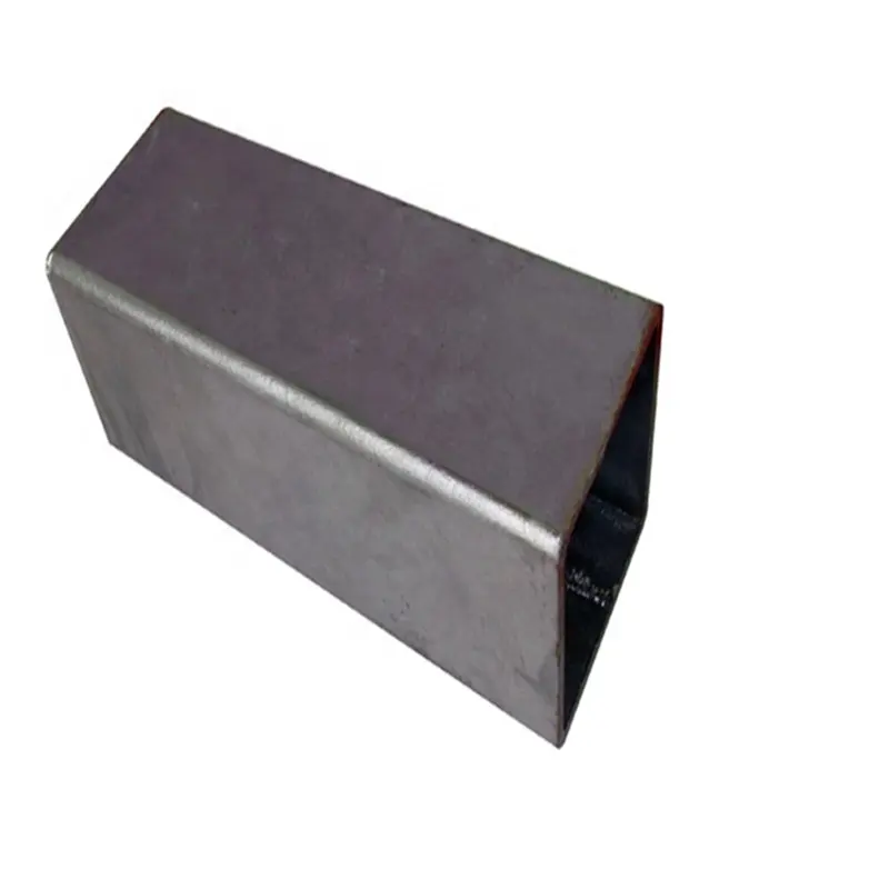 Customized new products 3 inch sharp edges rectangular tubes accessories zinc steel fixed base welded square pipe