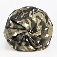 Bonnet-cagoule camouflage jacquard double usage automne/hiver, coupe-vent chaud doublé polaire avec boutons pour homme