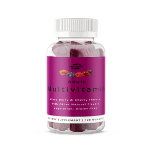 Gummies multivitaminées pour adultes avec logo personnalisé, 120 unités, pour booster l'énergie et soutenir le système immunitaire, fabrication OEM - Product Image 1