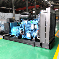 Generador Diésel de Bastidor Abierto GERALL 625kVA, Grupo Electrógeno de Reserva 500kW, Arranque Automático, 561 1500rpm, 400V/380V 50Hz, Refrigerado por Agua, ATS