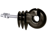 Isolateur de clôture électronique à vis, fil d'acier et accessoires, isolateur de poteau, pied de clôture électronique
