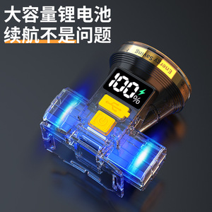 Linterna frontal LED de 5W recargable de 2000mAh con alcance de 50-100M para camping, pesca, exploración y trabajo. - Product Image 2