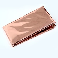 Nappe jetable brillante en plastique clinquant feuille Rectangle métallique couverture de table étanche pour anniversaire mariage fête de noël