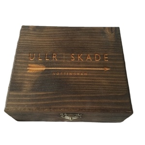 high quality small wooden box packaging box with old lacquer for perfume