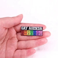 Pin de Solapa de Metal Esmaltado con Letras LGBT de Arcoíris, Insignia de Apoyo para Gays, Lesbianas, Asexuales y Transgénero, Joyería, Regalos y Accesorios