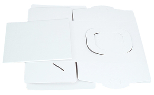 Boîte plateau à gâteau fromage fromage 10 pièces, haute qualité, cadeau jetable en papier <span class=keywords><strong>blanc</strong></span>, boîte portable avec fenêtre transparente et <span class=keywords><strong>planche</strong></span> à gâteaux - Product Image 6