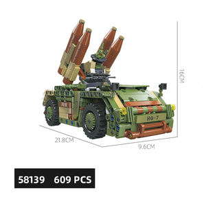 Jie Star 58139 Modello Classico <span class=keywords><strong>Militare</strong></span> della Seconda Guerra Mondiale Lanciarazzi Corazzato su Ruote Collezione Modelli Mattoncini Giocattoli Regalo Set di Costruzioni - Product Image 6