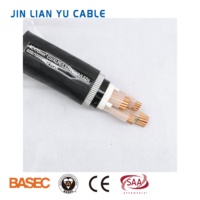 Câble d'alimentation LSZH SWA pour usage industriel et de construction, isolé XLPE 0,6/1 kV, 1*1,5 mm², cuivre étamé, gaine PVC, basse tension 90°C