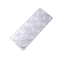 Emballage blister médical personnalisé transparent à 10 cavités pour capsules, taille 00, pour médicaments en capsules