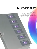 Repetidor de Señal Móvil de 6 Bandas (700, 800, 900, 1800, 2100, 2600 MHz, B28, B20, B8, B3, B1, B7) Amplificador de Señal 3G 4G 5G LTE
