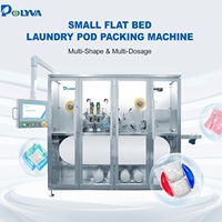 Machine d'emballage automatique haute vitesse Polyva pour petits sachets de lessive, dosettes de lessive en film PVA soluble dans l'eau