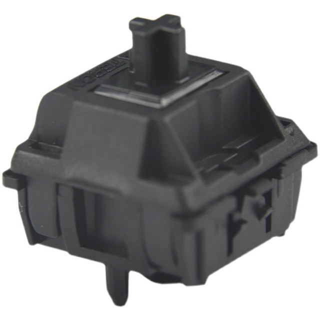 Gateron Oil King Switches Black-Plated Spring Linear Feel 5 Pins 55gf Switches for Mechanical Keyboard