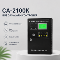 Contrôleur d'alarme gaz 16 canaux CAATM CA-2100K, panneau de détection de gaz avec bus RS485 et écran LCD pour surveillance à distance