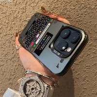 Coque de Téléphone Créative et Personnalisée avec Clavier d'Expression pour Boîte de Dialogue, pour iPhone 16 17 Pro Max 15 Pro 14 Plus 13 12 Xs Max