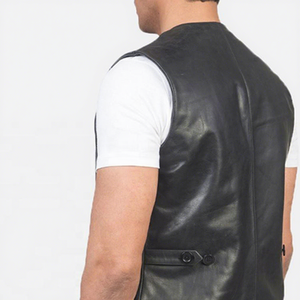 Gilet personnalisé pour homme en polyester sans manches, coupe-vent, imperméable, réversible, pour moto, hiver, décontracté, vêtement d'extérieur pour motard, OEM ODM - Product Image 2