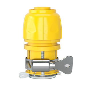 Connecteur de tuyau d'eau en plastique jaune, diamètre intérieur de 16mm, type de verrouillage pour connexion de tuyau à robinet - Product Image 3