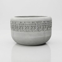 Pots à fleurs en fibro-ciment rustiques vintage européens personnalisés, durables, avec trou de drainage, légers, pour la maison, le jardin et le sol