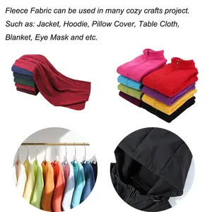 New Arrival 100% Polyester Heavy Weight 420gsm Polar Fleece Fabric For Winter Vast And Clothing