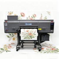 Harga Pabrik Printer UV DTF Flatbed ATUE 60cm Baru All-In-One dengan Head I3200, Mesin Cetak Stiker Tinta UV, Garansi 1 Tahun