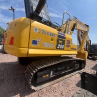 Excavadora Usada Komatsu PC200 de 20 Toneladas, Original de Japón, con Pocas Horas de Uso, Excavadora Hidráulica de Orugas Lista para Enviar