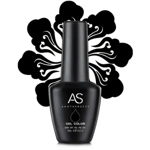 AS Private Label 15ml Natural Base Coat Gel Nail No Wipe High Shine Super Matte Top Coat Gel Nail Polish