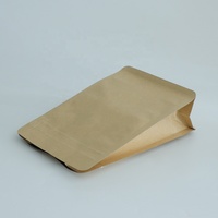 Sachet de café à fond plat à huit soudures, haute barrière, qualité alimentaire, pour grains de café torréfiés