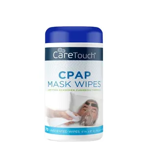 Wholesale OEM Hospital ICU CPAP Cleaning Wet Wipes White Canister Packaging Wet Wipes