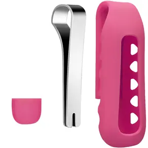 Silikon hülle für Fitbit One Schritt zähler Smart Bracelet Device Ersatz des Stahl clips