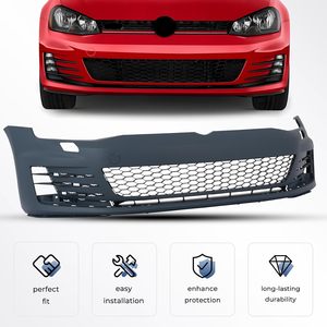 Topzonauto pour VW <span class=keywords><strong>Golf</strong></span> GTI Mk7 2015 2016 2017, kit de calandre de pare-chocs avant, kit de pare-chocs avec lampes - Product Image 3