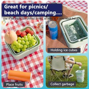 Nouveau design, best-seller, accessoires de voyage <span class=keywords><strong>en</strong></span> plein air, seau pliable avec poignée, seau de pêche, seaux de plage pour les voyages - Product Image 3