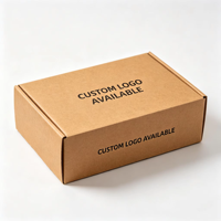 Boîte en carton kraft imprimée sur mesure, pliable, pour l'expédition et l'emballage, taille personnalisée