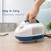 Nébuliseur portable à compresseur alimenté par courant alternatif, kit complet avec filtre à air remplaçable, équipement médical pour nourrissons et adultes