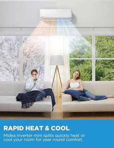 OEM Für 9000BTU ~ 24000BTU R410a Heimgebrauch Klima tiseur <span class=keywords><strong>Midea</strong></span> Aire Aconicionado <span class=keywords><strong>Midea</strong></span> U-förmige Klimaanlage