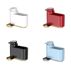 Étagère de rangement pour évier en acier inoxydable, ovale, multifonctionnelle, porte-savon à vaisselle avec couvercle en plastique et plateau d'égouttage pour ustensiles de cuisine - Product Image 2