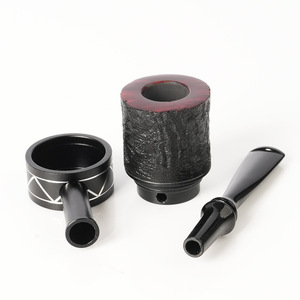 Briarwood Hammer Volcano Pipe 9mm Filter Straight Type Tobacco Pipe For Men Retro Style Cross Border Wholesale - Product Image 3
