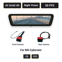 Caméra de tableau de bord pour MG Cyberster H8 Pro avec rétroviseur de streaming, 2K, 8,2 pouces, double objectif avant et arrière, certifiée CE FCC, d'origine usine