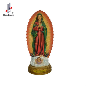 8-inch của chúng tôi phụ nữ guadalupe trong nhà Chúa giáng sinh cảnh tượng thủ công 3D polyresin Công Giáo Tôn Giáo giáng sinh thủ công trinh nữ - Product Image 4