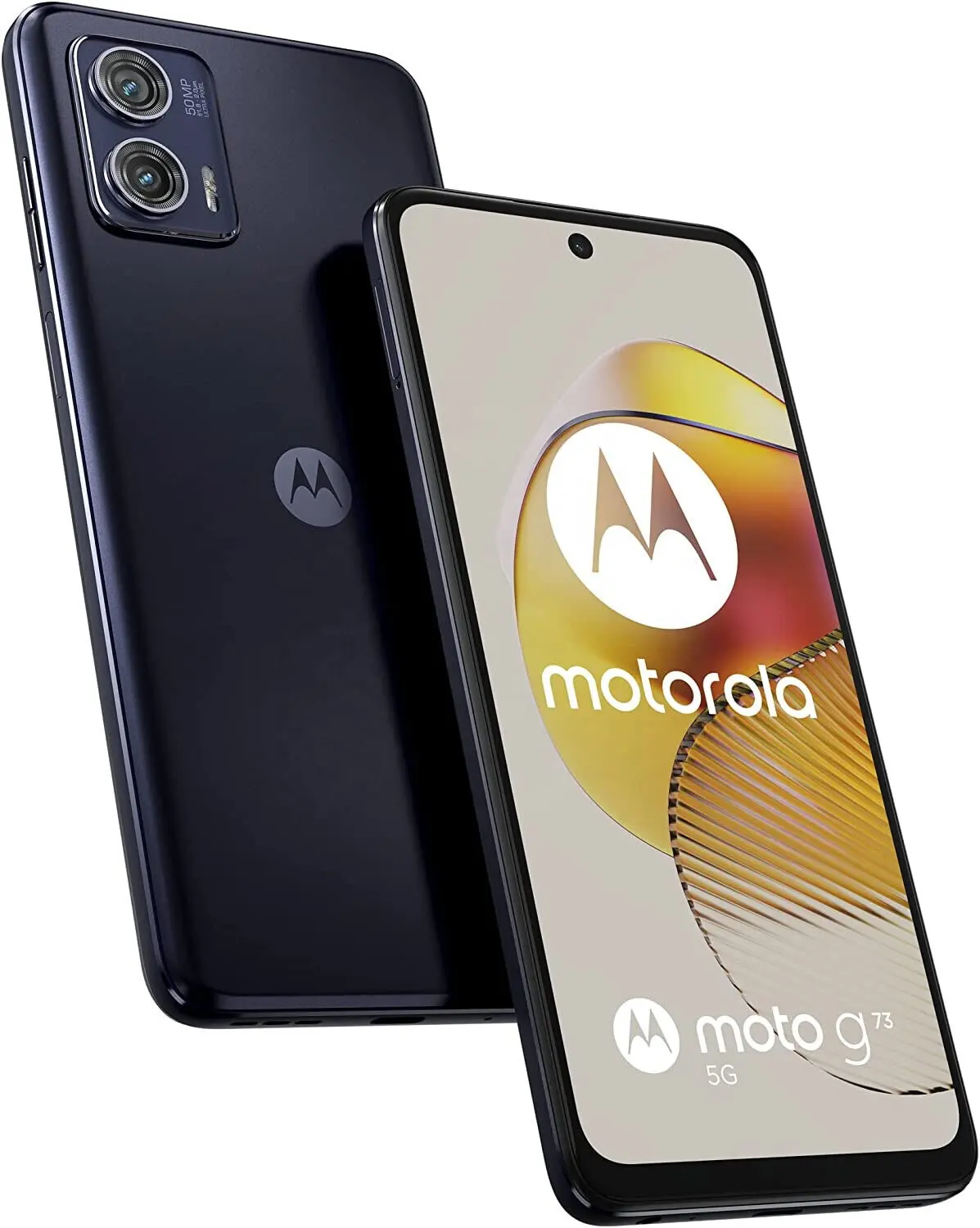 Ponsel MOTOROLA g73 5G, ponsel cerdas versi global NFC 4GB RAM 128GB 5000mAh tidak terkunci pabrik SIM ganda