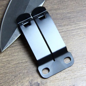 Carbon Steel Portable <b>Back</b> Belt Fixing Clip Kit With Matching Mount Screws For Outdoor Camping Field Training Storage Gear - Product Image 5