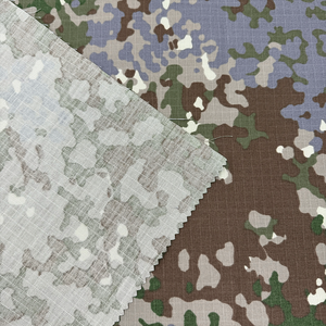 Tissu camouflage tacheté allemand en polyester 65% et coton 35% - Tissu tissé imperméable - Vente chaude en usine - Product Image 2