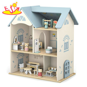 Carro di decorazione per uccelli W05B246 in legno <span class=keywords><strong>arcobaleno</strong></span> Pull-lungo giocattolo con ruote mobili - Product Image 4