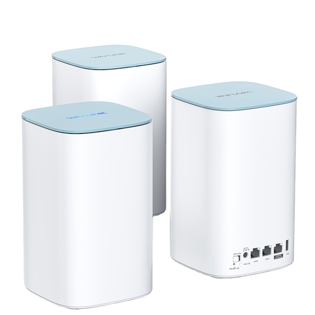 WAVLINK AX3000 WiFi6 Mesh System Dual-Band Whole Home VPN Router/Extender 5x5dBi Antennas Beamforming Covers 4800 Sq.Ft 5W