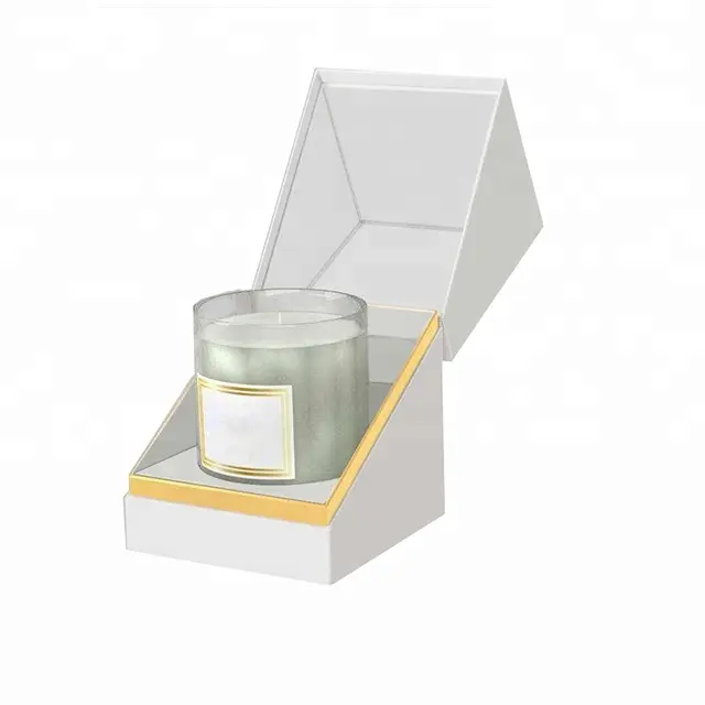 Kexin 도매 럭셔리 Premim 포장 선물 촛불 항아리 상자 사용자 정의 멋진 디자인 로고 엄밀한 종이 촛불 상자