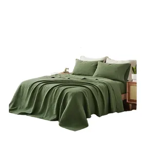 Luxuoso conjunto de 100% roupa de cama de hotel, edredom e edredom com cortinas combinando, cobertor elegante