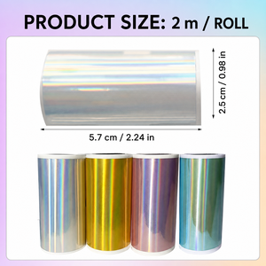Film autocollant thermique direct PET irisé pour imprimante de poche mini 57 mm – Vente en gros - Product Image 5