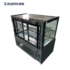 ベーカリー製品用の直角ガラス扉付き業務用チラーディスプレイケース - Product Image 1