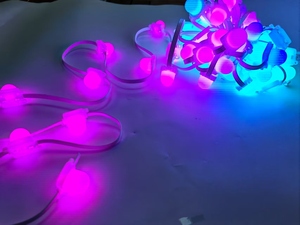 DC24V LED Pixe <span class=keywords><strong>Light</strong></span> Navidad Decoración al aire libre Punto de luz Aplicación de teléfono móvil Conectar Modo cambiante Cambio de color - Product Image 2