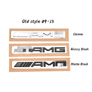 Adesivi Badge Auto in ABS con Logo AMG, Etichette in Plastica per Carrozzeria <span class=keywords><strong>Mercedes</strong></span> <span class=keywords><strong>Benz</strong></span>, Adesivi per Bagagliaio Posteriore, Marchio di Cilindrata - Product Image 3